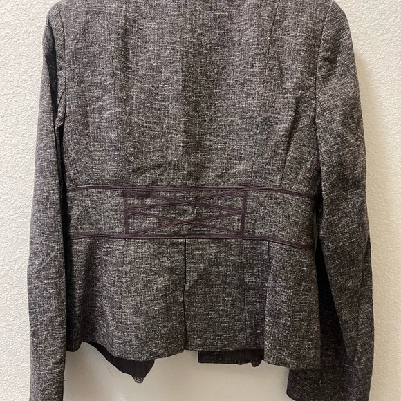 Nanette Lepore Coffee Bean toned Blazer & Skirt set. - Picture 3 of 7